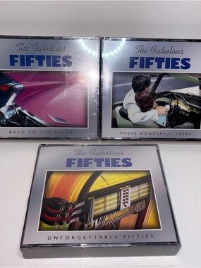 The Fabulous Fifties CD 3 Box Sets by Heartland Music & Sony SEALED FROM 1999